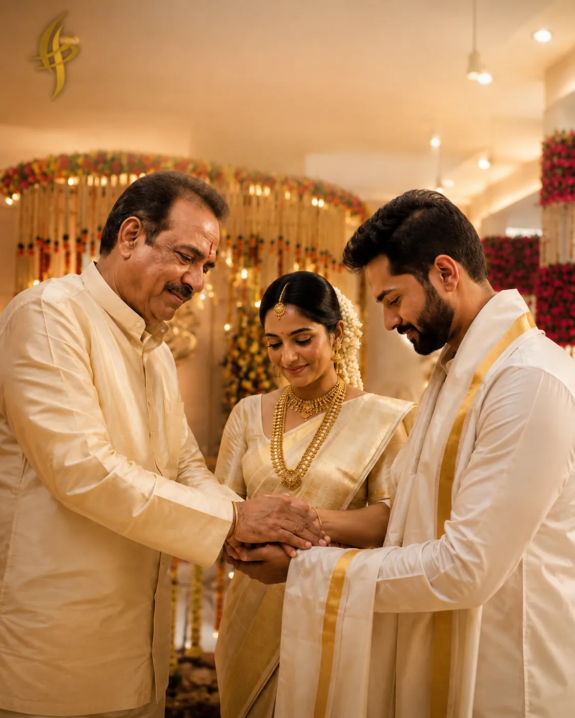 Wedding ceremony moment at S P Convention Center